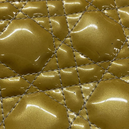 DIOR Christian Dior Handbag Lady Dior Large Bag Yellow Leather