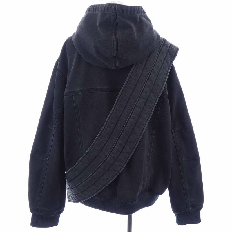 Louis Vuitton Zip Throw Denim Hoodie With Sash And Patch Hha61wrdh Blouson