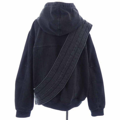 Louis Vuitton Zip Throw Denim Hoodie With Sash And Patch Hha61wrdh Blouson