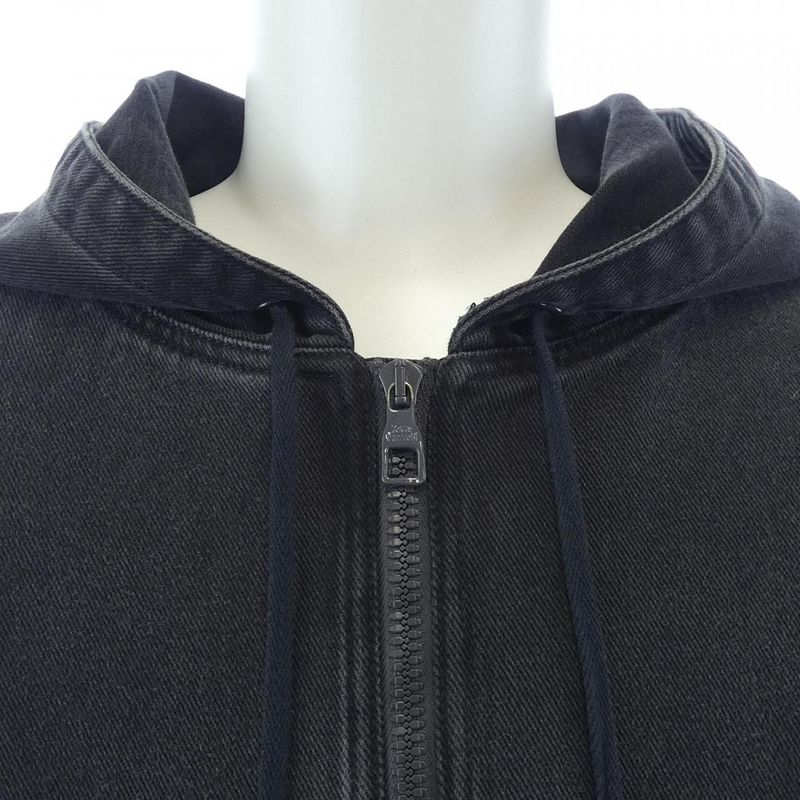 Louis Vuitton Zip Throw Denim Hoodie With Sash And Patch Hha61wrdh Blouson