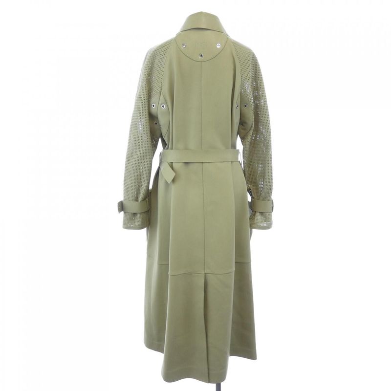 Fendi Fps789 A7WL Leather Coat