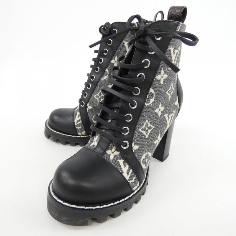 Louis Vuitton Monogram Denim Star Trail Line Boots