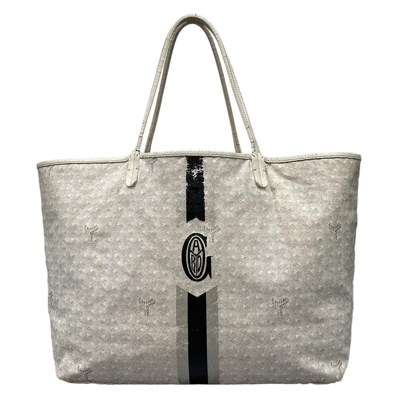 Goyard Saint Louis GM White Marcaje Leather