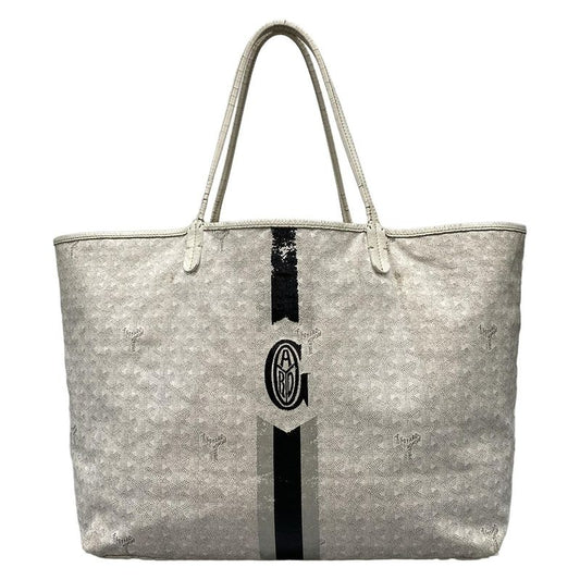 Goyard Saint Louis GM White Marcaje Leather