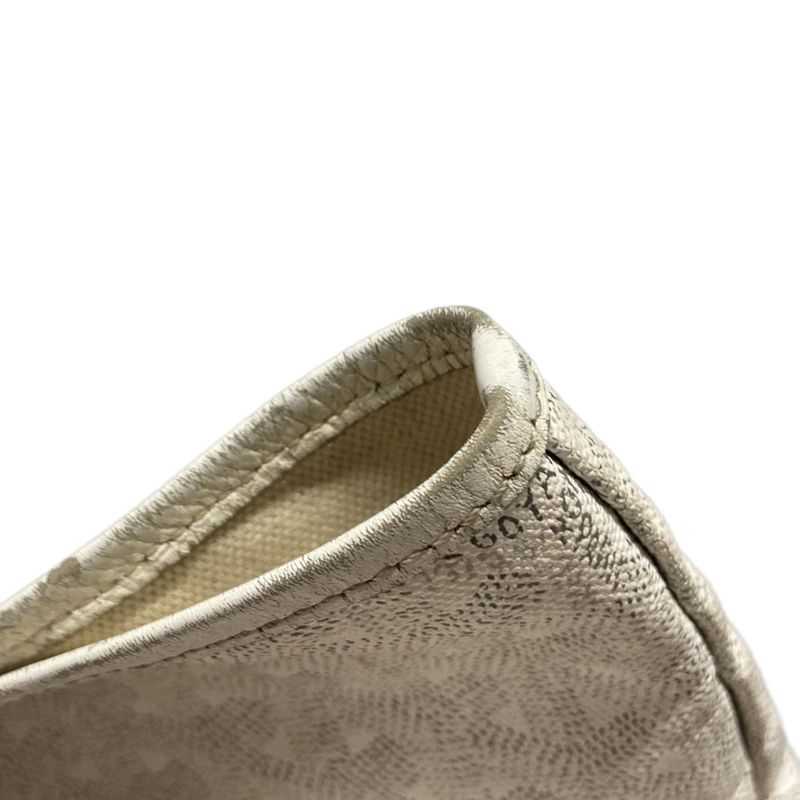 Goyard Saint Louis GM White Marcaje Leather