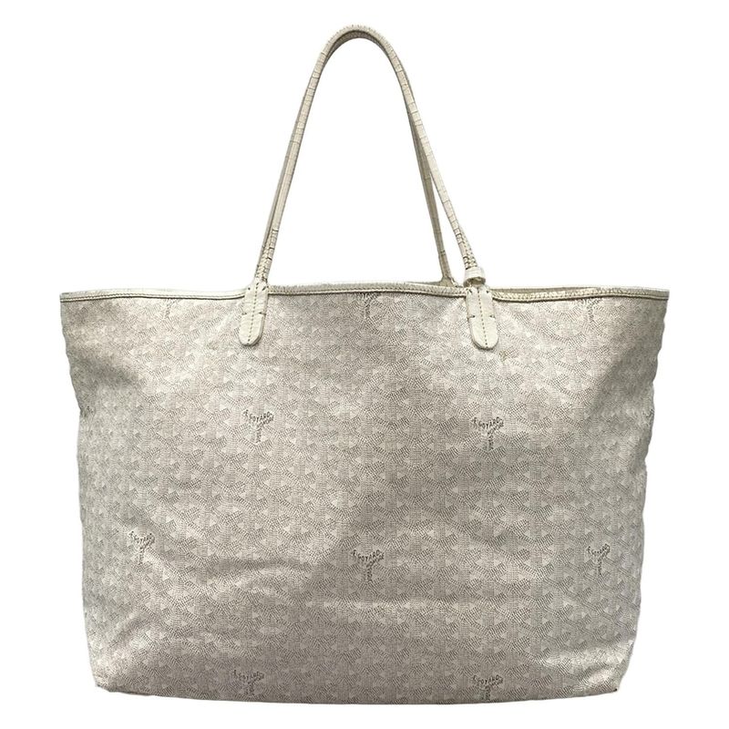 Goyard Saint Louis GM White Marcaje Leather