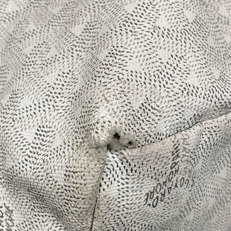 Goyard Saint Louis GM White Marcaje Leather
