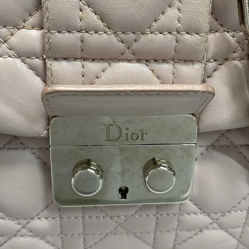 DIOR Christian Dior Shoulder Bag New Rock Light Pink Chain Shoulder