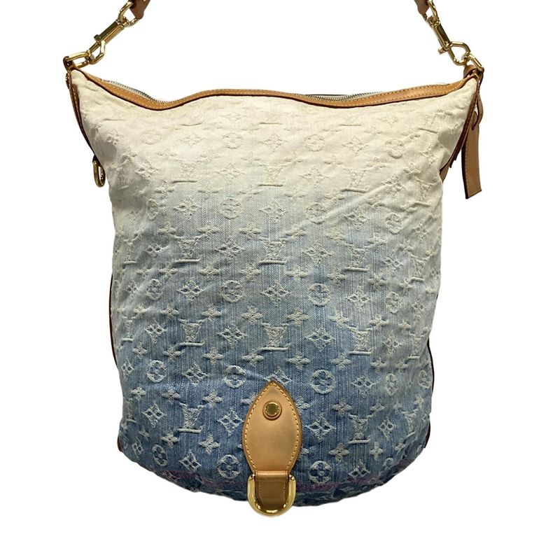 Louis Vuitton Shoulder Bag Monogram Denim Sunburst PM M93184 Blue