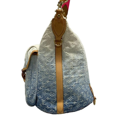 Louis Vuitton Shoulder Bag Monogram Denim Sunburst PM M93184 Blue