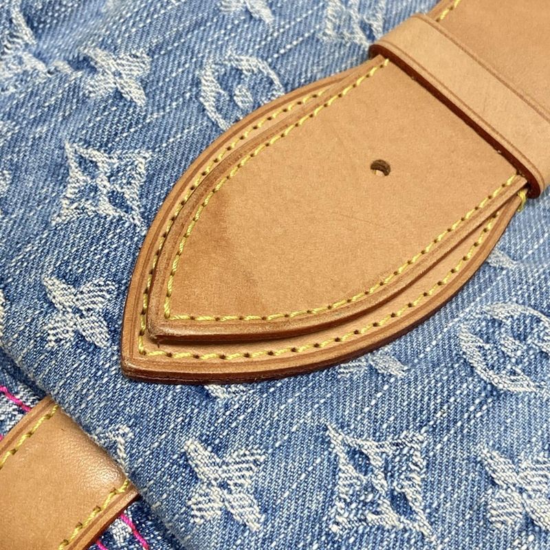 Louis Vuitton Shoulder Bag Monogram Denim Sunburst PM M93184 Blue