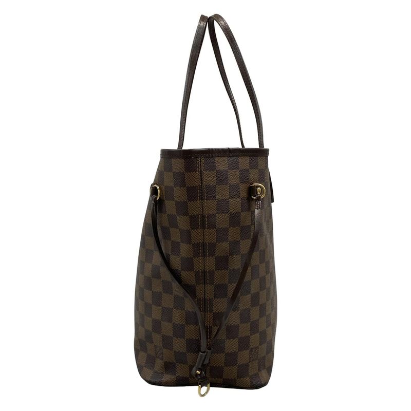Louis Vuitton Damier Neverfull MM N51105 Ebène Tote Bag