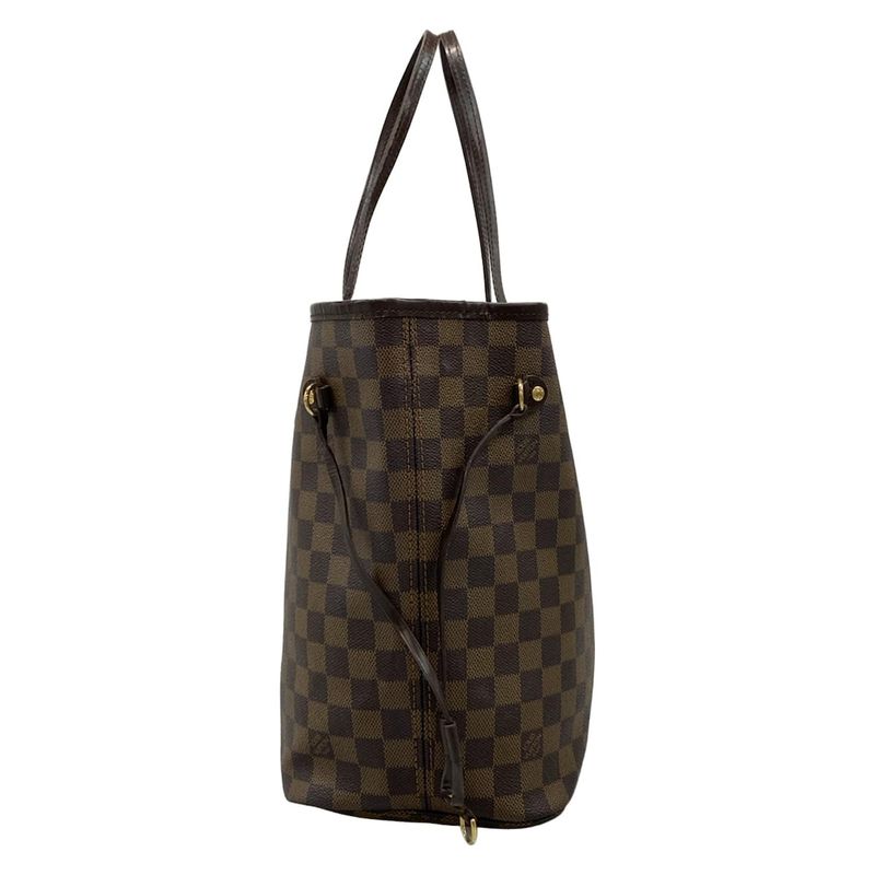 Louis Vuitton Damier Neverfull MM N51105 Ebène Tote Bag