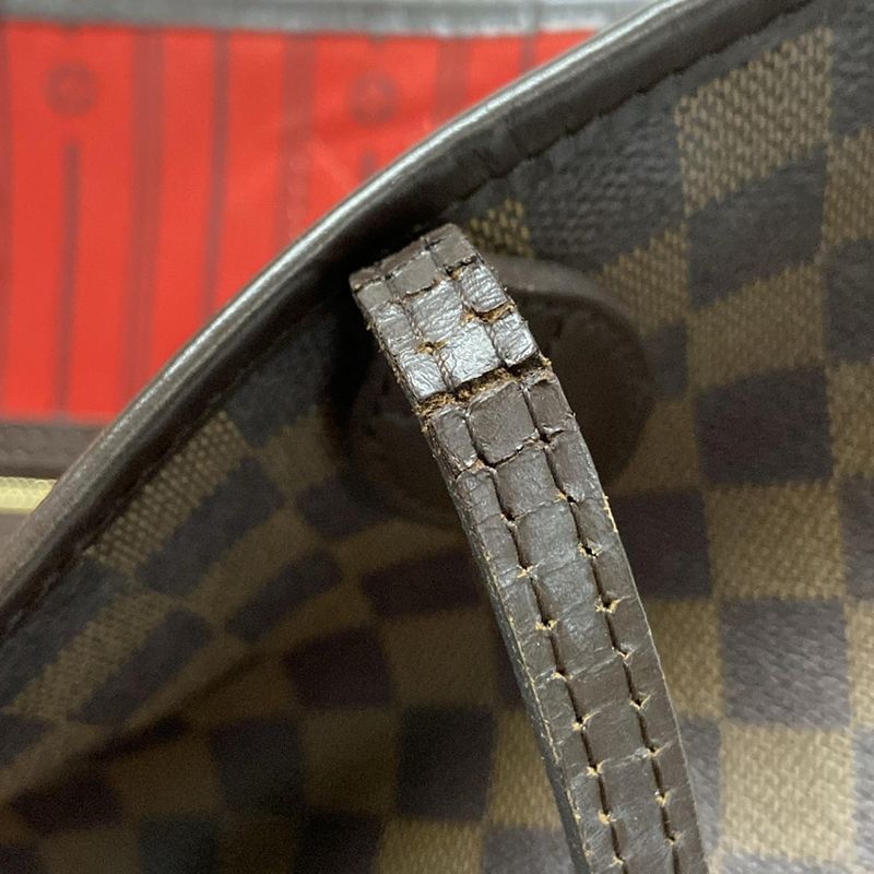 Louis Vuitton Damier Neverfull MM N51105 Ebène Tote Bag