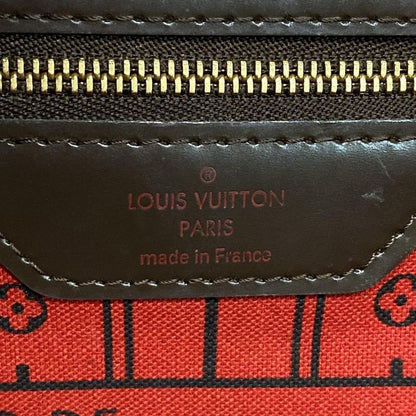 Louis Vuitton Damier Neverfull MM N51105 Ebène Tote Bag