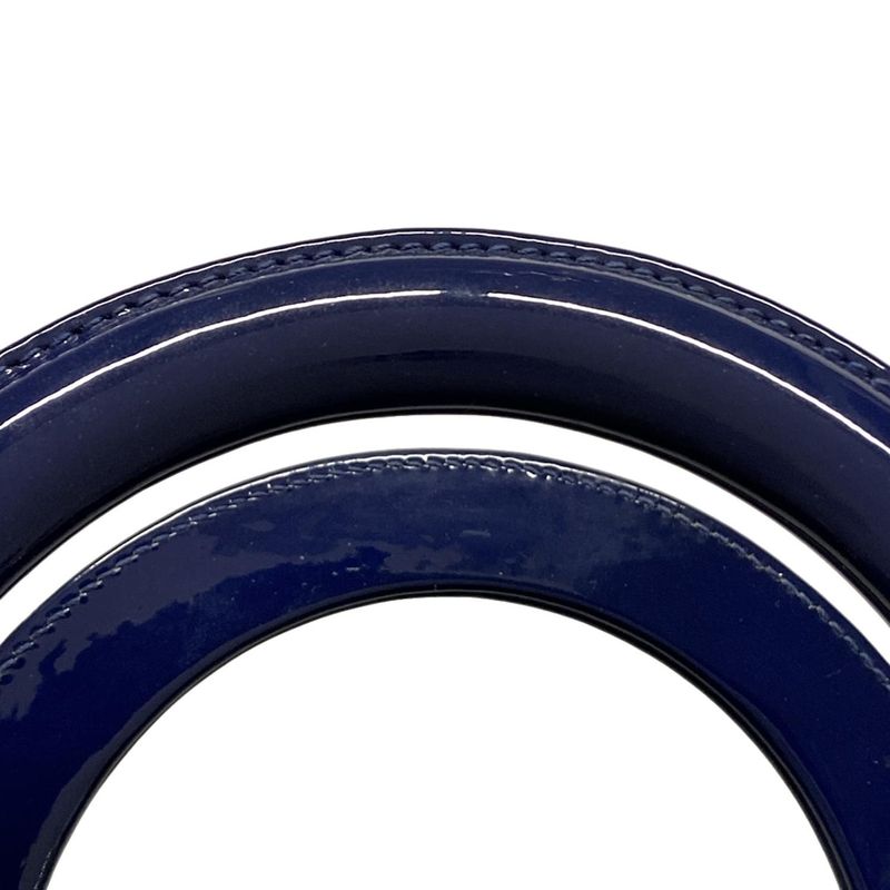 DIOR Christian Dior Handbag Lady Dior Large Bag Navy Leather