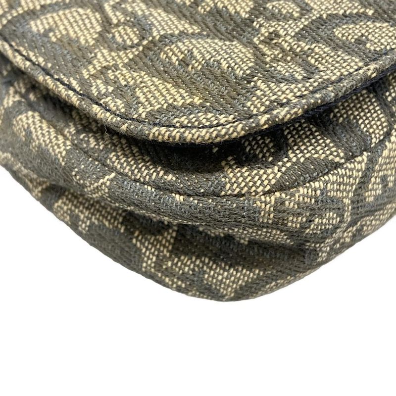 DIOR Christian Dior Shoulder Bag Maris Pearltrotter Ivory X Navy X Black Leather