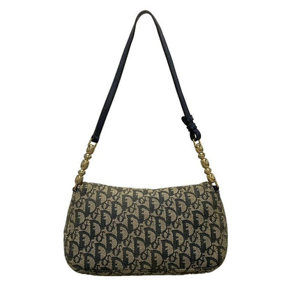 DIOR Christian Dior Shoulder Bag Maris Pearltrotter Ivory X Navy X Black Leather