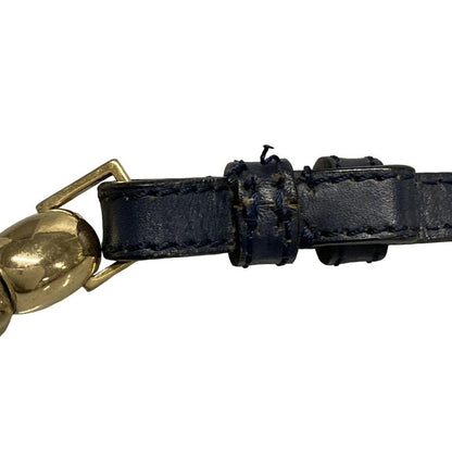 DIOR Christian Dior Shoulder Bag Maris Pearltrotter Ivory X Navy X Black Leather