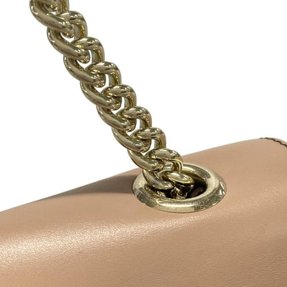 Gucci Shoulder Bag Emily GG Pattern 295402 Beige Dark Brown And Pink Beige