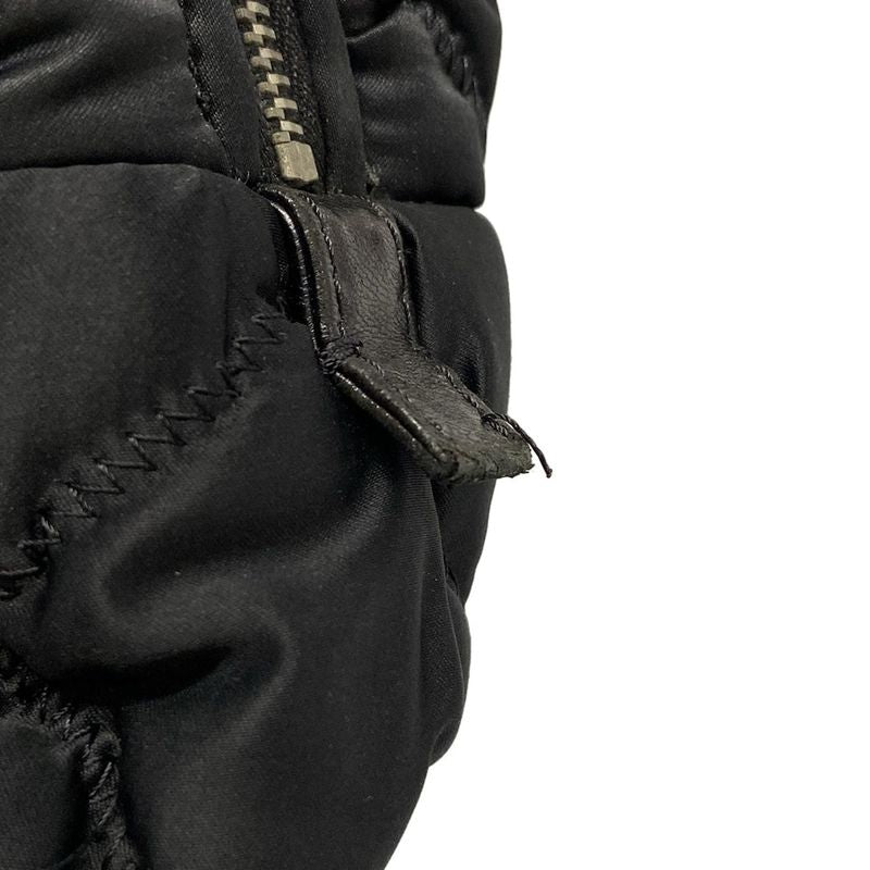 Chanel Shoulder Bag Bubble Quilt Black Chain Shoulder Silver Hardware