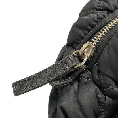 Chanel Shoulder Bag Bubble Quilt Black Chain Shoulder Silver Hardware