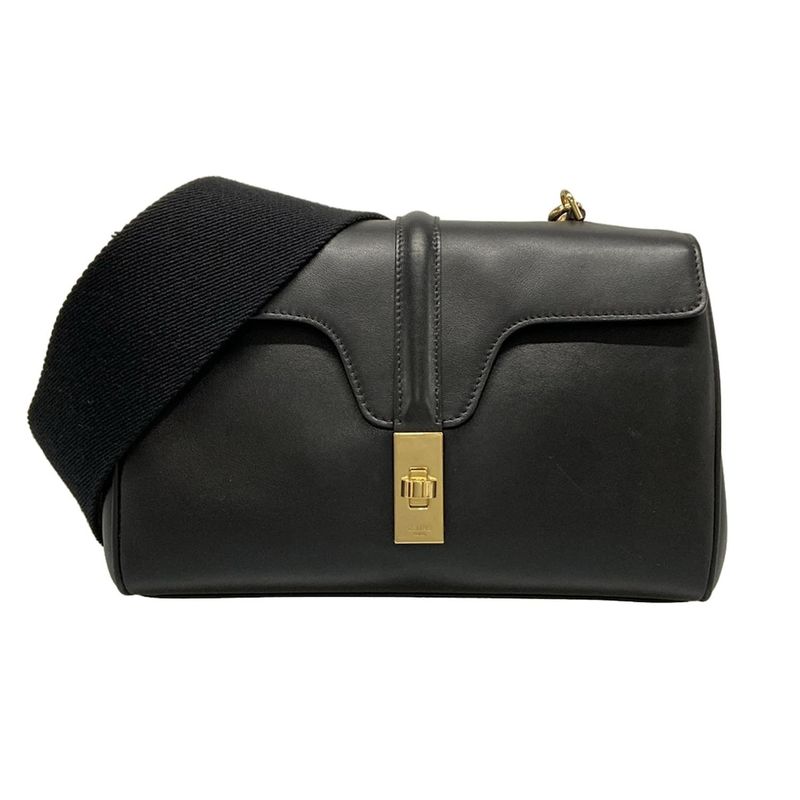 Celine Shoulder Bag Teen Soft 16 (sase) Black