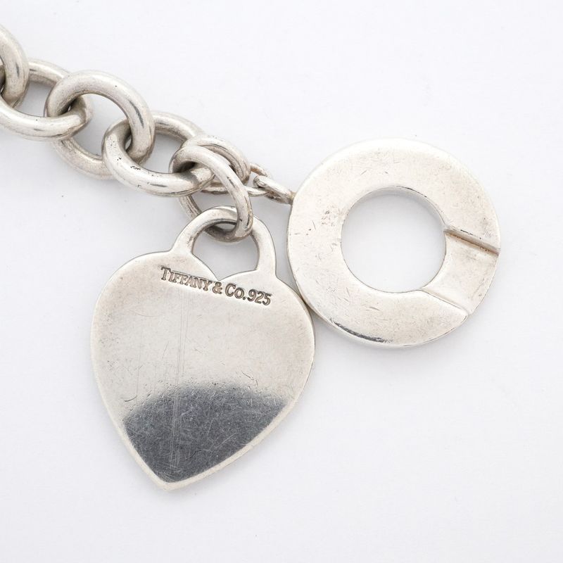 Tiffany & Co Necklace Heart Tag Toggle Silver 925 Ladies