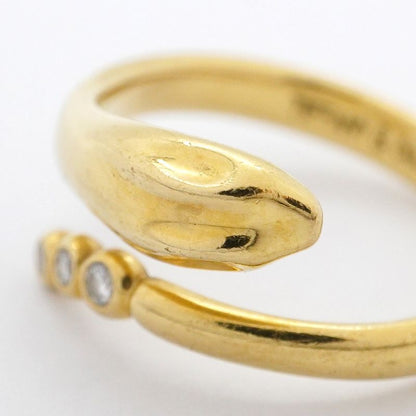 Tiffany & Co Ring Snake 3PD 18K Yellow Gold Yellow Gold With Diamonds Size 10.5