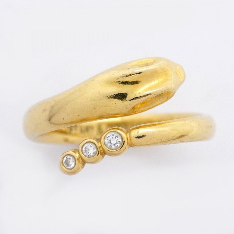Tiffany & Co Ring Snake 3PD 18K Yellow Gold Yellow Gold With Diamonds Size 10.5