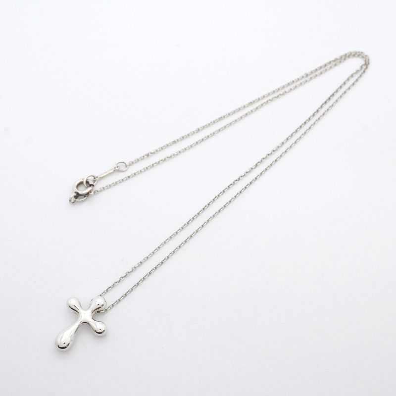 Tiffany & Co Necklace Small Cross Silver 925 Women
