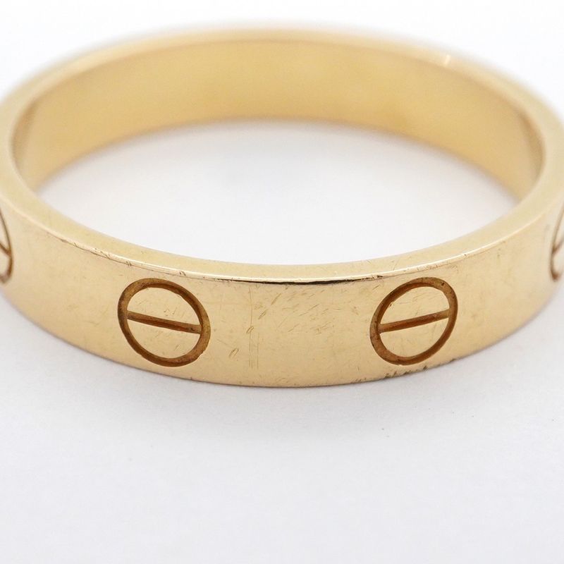 Cartier Ring Mini Love 18K Yellow Gold Yellow Gold #53 Ladies