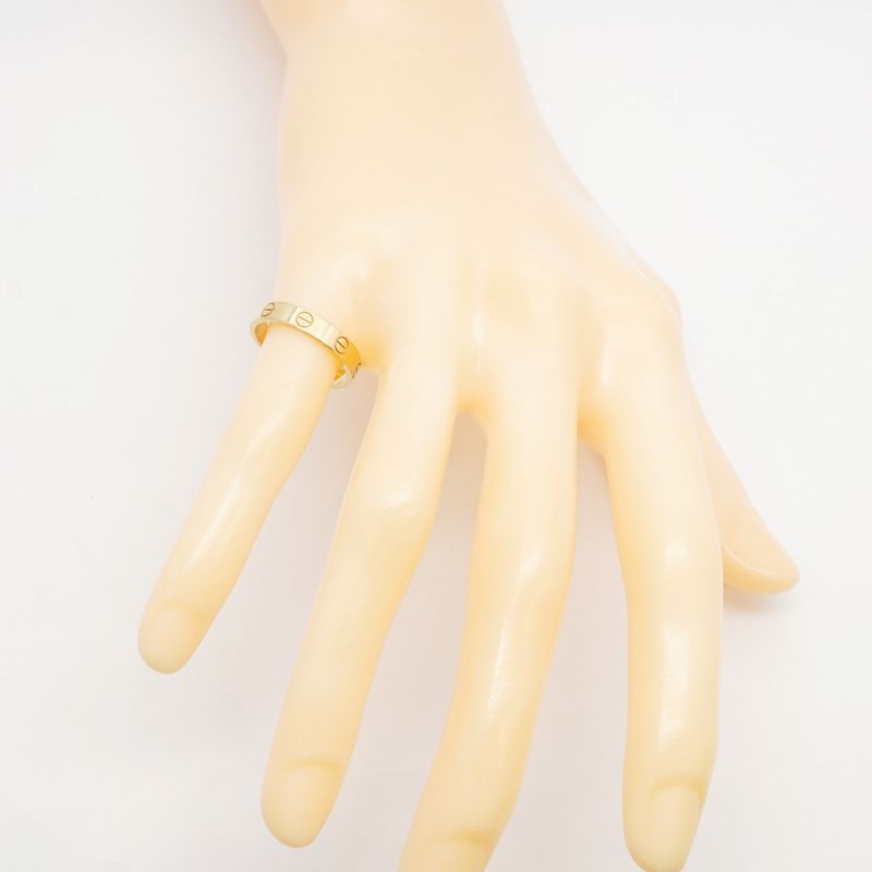 Cartier Ring Mini Love 18K Yellow Gold Yellow Gold #53 Ladies