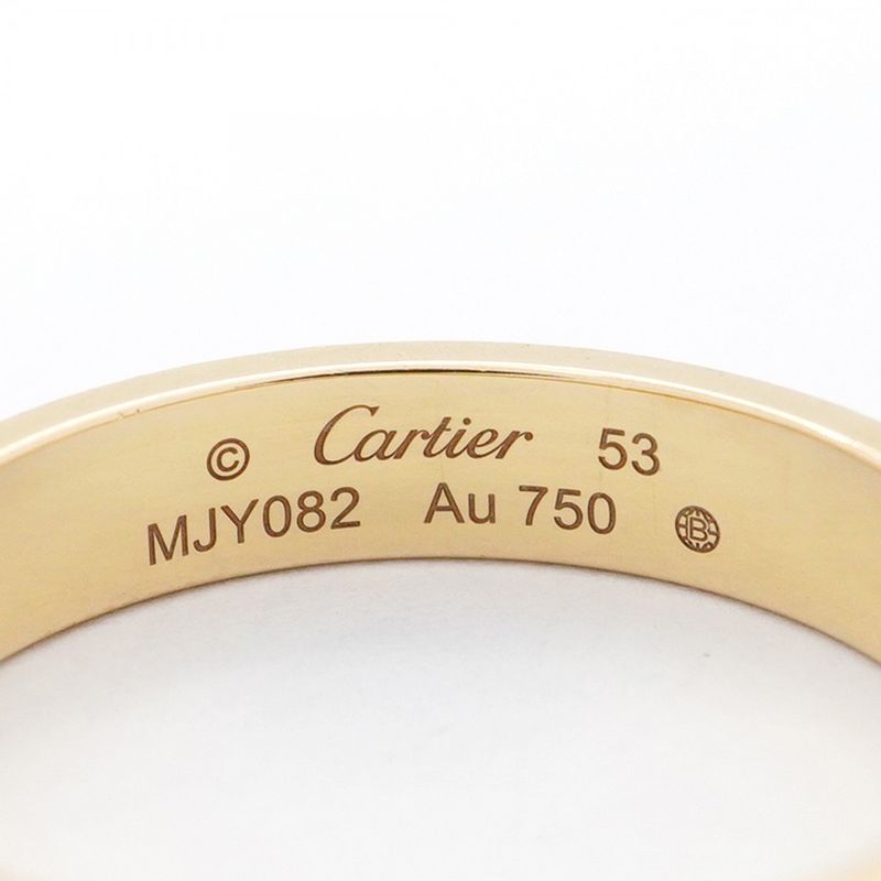 Cartier Ring Mini Love 18K Yellow Gold Yellow Gold #53 Ladies