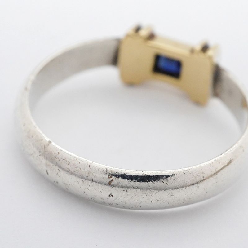 Tiffany & Co Ring Combination 18K Yellow Gold Yellow Gold Silver 925 Sapphire