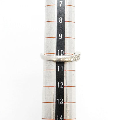 Tiffany & Co Ring V Band 7PD Pt950 Platinum Diamond #10.5 Ladies