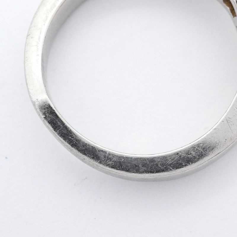 Tiffany & Co Ring V Band 7PD Pt950 Platinum Diamond #10.5 Ladies