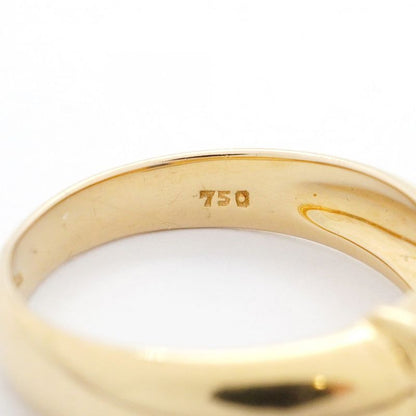 Tiffany & Co Stacking Ring 18K Yellow Gold Yellow Gold Sapphire Blue #9 Ladies