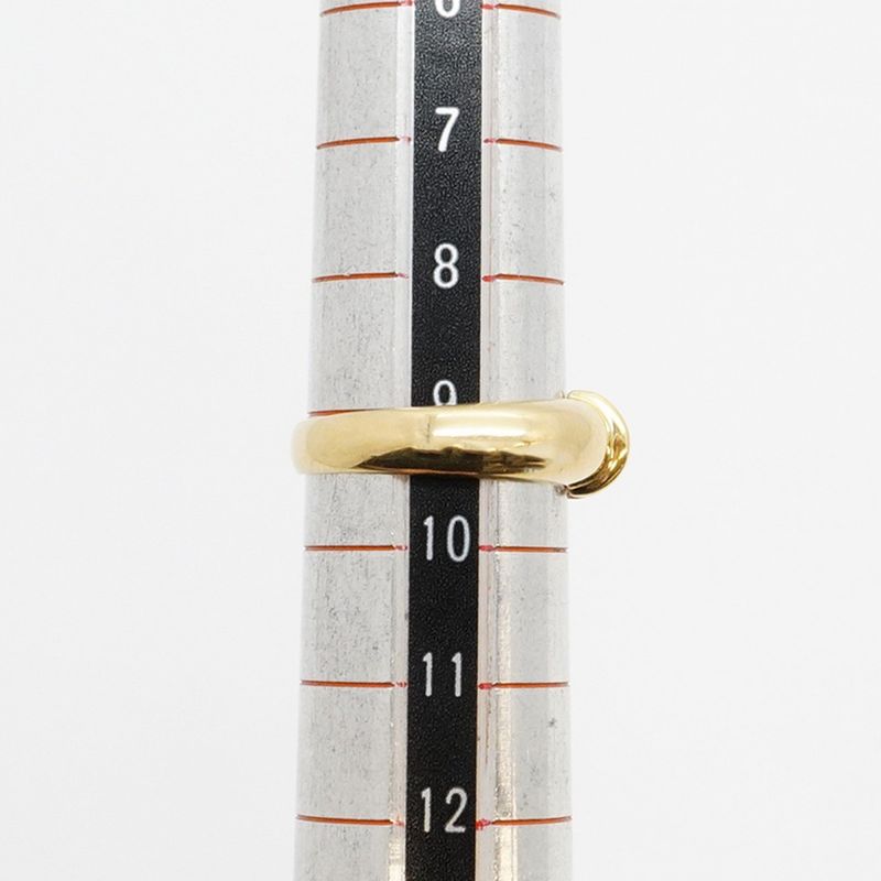 Tiffany & Co Stacking Ring 18K Yellow Gold Yellow Gold Sapphire Blue #9 Ladies