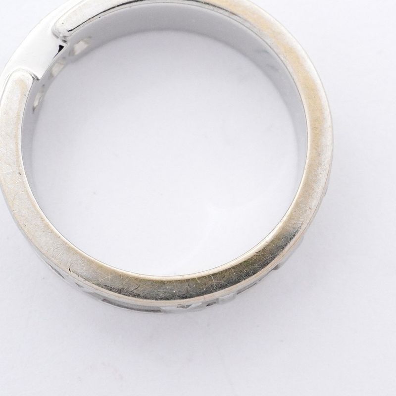 Tiffany & Co Ring Atlas 3PD 18K White Gold White Gold Diamond #10 Ladies