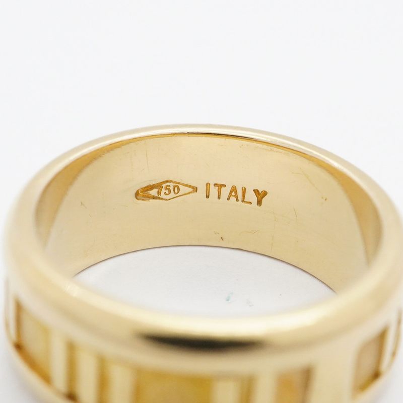 Tiffany & Co Ring Atlas 18K Yellow Gold Yellow Gold Size 9.5 Ladies