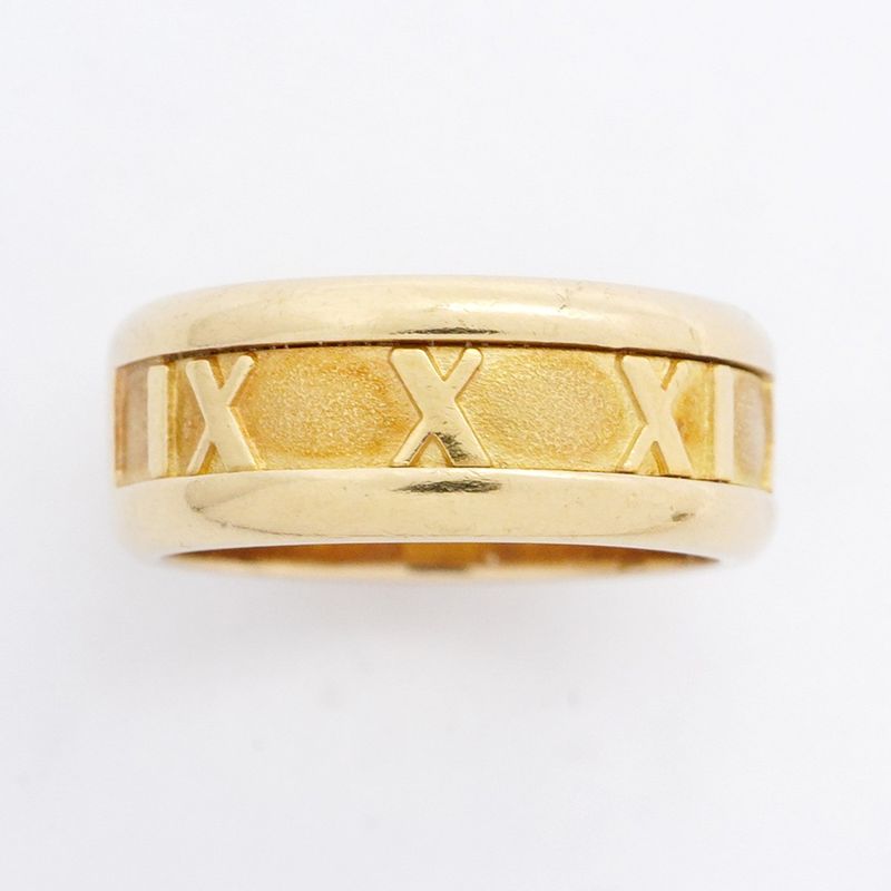 Tiffany & Co Ring Atlas 18K Yellow Gold Yellow Gold Size 9.5 Ladies