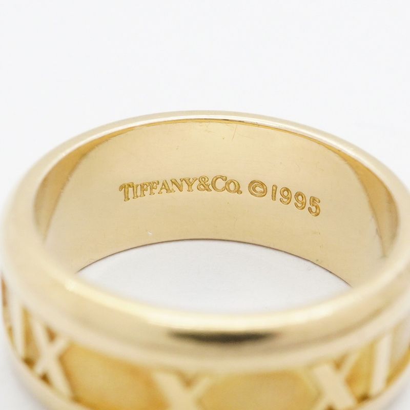 Tiffany & Co Ring Atlas 18K Yellow Gold Yellow Gold Size 9.5 Ladies