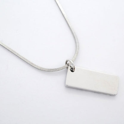 Christian Dior Necklace Trotter Metal Silver White Blue Women's