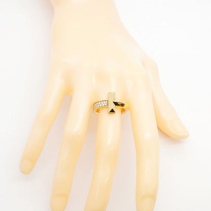 Tiffany & Co Ring T One 18K Yellow Gold Yellow Gold Diamond 0.24ct 15.5 Men