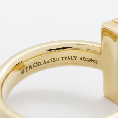 Tiffany & Co Ring T One 18K Yellow Gold Yellow Gold Diamond 0.24ct 15.5 Men