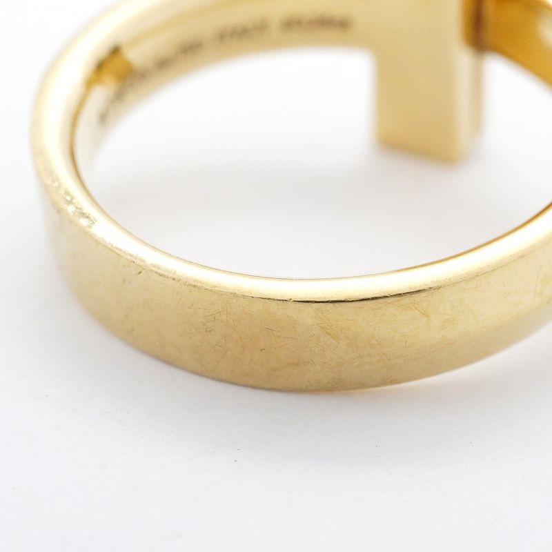 Tiffany & Co Ring T One 18K Yellow Gold Yellow Gold Diamond 0.24ct 15.5 Men