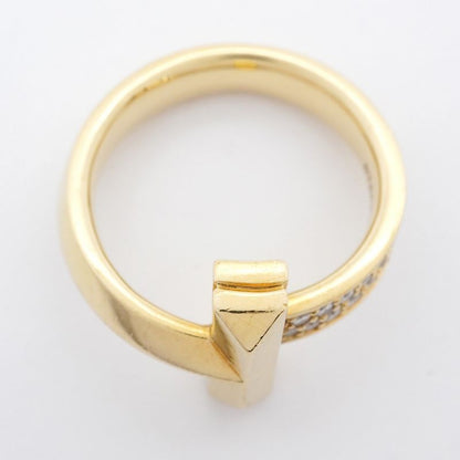 Tiffany & Co Ring T One 18K Yellow Gold Yellow Gold Diamond 0.24ct 15.5 Men