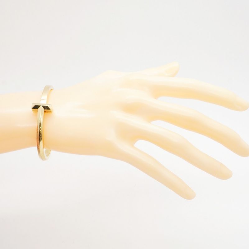 Tiffany & Co Bangle T One 18K Yellow Gold Yellow Gold Men Women Unisex