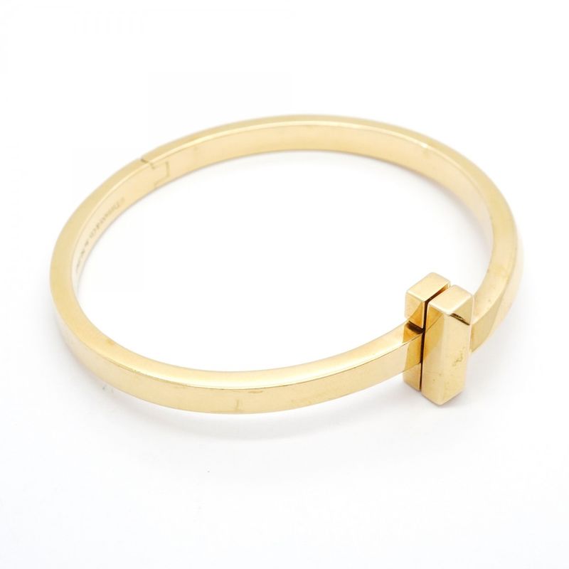 Tiffany & Co Bangle T One 18K Yellow Gold Yellow Gold Men Women Unisex